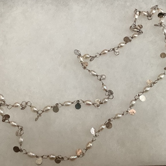 Silpada Vintage RARE Sterling Silver Freshwater Pearl, 20 inch “Wisdom Necklace” - Picture 4 of 7